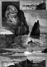 Sketches in the Isle of Man, 1881. Creator: George Montbard.