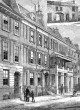 Cheyne-Row, Chelsea, where Thomas Carlyle lived, 1881. Creator: Unknown.