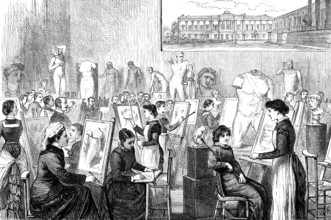 The Slade School of Fine Art, University College, Gower-Street, 1881. Creator: W.P..