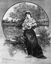 Maiden Meditation, 1881. Creator: W. I. Mosses.