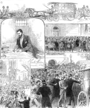 The Trial of Guiteau at Washington for the murder of President Garfield, 1881. Creator: Unknown.