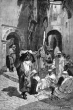 Street in the Casba, Algiers, 1881. Creator: Eugène Froment.