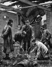 The steerage of the steamer Solway, at Kingstown, after the fire on board, 1881. Creator: Unknown.