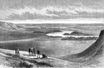 Blackfeet Indians' camp, on Bow River, 1881. Creator: Unknown.