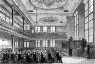 Reopening of Exeter Hall by the Young Men's Christian Association, 1881.  Creator: Unknown.