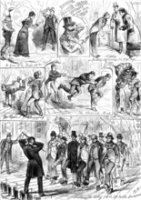 Preparing for the Pantomime, 1881. Creator: M. P..
