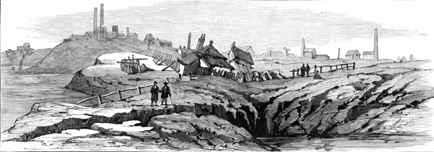Subsidence of land at the Northwich Salt-Mines, 1881. Creator: Unknown.