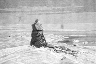 American Franklin Search Expedition - monument erected over the grave of Lt. John Irving, R.N., 1881 Creator: Unknown.