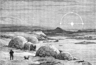 The American Franklin Search Expedition - Lake Daly, 1881. Creator: Frank Dadd.