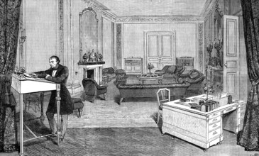 The room in which Lord Beaconsfield Died (back drawing-room at 19, Curzon-Street...), 1881. Creator: Unknown.