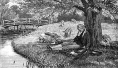 Happy be thy Dreams! by F. Dadd, 1881. Creator: W. I. Mosses.