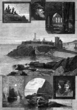 Peel and Peel Castle, Isle of Man, 1881. Creator: William James Palmer.