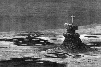 The American Franklin Search Expedition: boat place, Erebus Bay, 1881. Creator: Unknown.