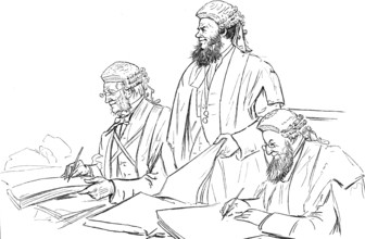 The Irish Land League Trials: Mr. F. Macdonogh, Q.C.; Mr. M'Loughlin, Q.C.; Mr. S. Walker, Q.C., 188 Creator: Wallis Mackay.