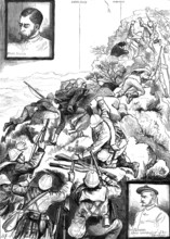 The Transvaal War: Sir George Colley's midnight ascent of Majuba Hill, February 26, 1881. Creator: Unknown.