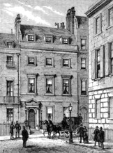 Lord Beaconsfield's house at 19, Curzon-Street, Mayfair, where he died, 1881. Creator: Unknown.