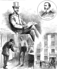 The arrest of Mr. C. S. Parnell, M.P., at Morrison's Hotel, Dublin, 1881. Creator: Unknown.