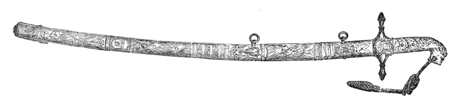 Sword of Honour presented to General Sir F. Roberts by the City of London, 1881. Creator: Unknown.