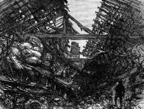 Great Storm of Wind on Friday week: ruins caused by fall of chimney shaft, Charles-Street..., 1881. Creator: Unknown.