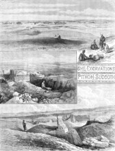 The Excavations of Pithom-Succoth: A Buried City of the Exodus, 1883.  Creator: Unknown.