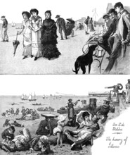 Sea Side Sketches - the Luxury of Idleness, 1883. Creator: Unknown.