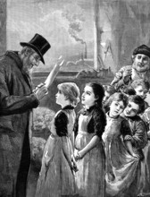 A government inspector visiting a factory, 1881. Creator: W. I. Mosses.