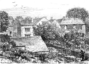 Sketches in Nidderdale, Yorkshire: Gowthwaite Hall, where Eugene Aram taught, 1883. Creator: Unknown.