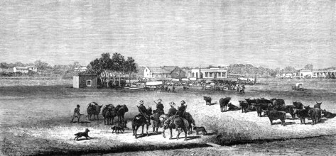 The Revolt in the Transvaal: the Market-Square, Potchefstroom, 1881. Creator: Unknown.