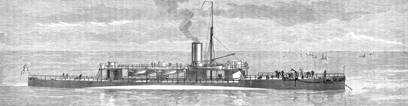 H.M.S. Polyphemus, new torpedo ram, 1881. Creator: Unknown.