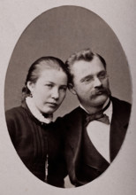 An unidentified couple, acquaintances of FB Power, c1900s. Creator: Paul Rosenow.