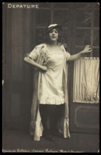 A prisoner of war dressed in drag, [between 1910 and 1919?]. Creator: L Soudan.