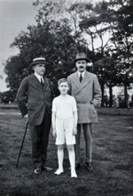 Henry Solomon Wellcome, Henry Mounteney Wellcome and the latter's tutor GS  Farnfield. Creator: Unknown.
