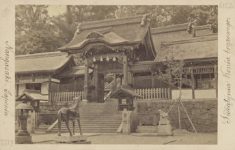 Bronze Horse Buddhist temple, Nagasaki, Japan, 1870-1900.  Creator: Ueno Hikoma.
