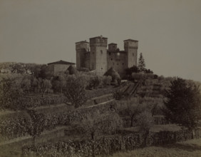View of Castello delle Quattro Torra, Siena from the north-west, 1890-1900. Creator: Alinari.