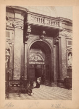 Old houses at the Church of St Michael, Vilnius, 1895-1905. Creator: Stanislaw Filibert Fleury.