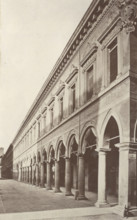 Archaeological Civic Museum façade, Bologna, between 1880-1886. Creator: Giorgio Sommer.