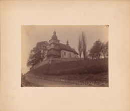 Church of St Bartholomew the Apostle - general view from the suth-west, Zbyszyce, 1892. Creator: Stanislaw Tomkowicz.