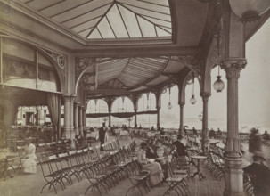 terrace, Kursaal, Ostend, between 1880-1890. Creator: Unknown.