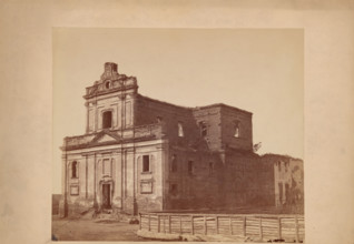 Church of Our Lady of the Scapular - view of the ruins from the south-west, Lutsk, between 1880-90. Creator: Unknown.
