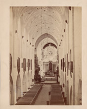 Interior of Archcathedral Church of the Holy Trinity, Blessed Virgin Mary...Oliwa, 1890-1900. Creator: Unknown.