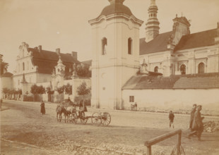 Church of Michael the Archangel with its surroundings..., Sandomierz, between 1900-05. Creator: Unknown.