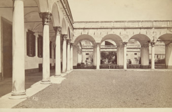 Palazzo Doria - Inner Courtyards, Genoa, 1870-1880. Creator: Unknown.