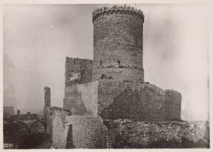 Castle - view of the north-east, Bedzin, 1924. Creator: A Karczewski.