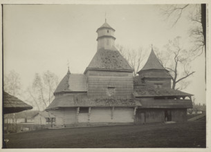 Orthodox Church of the Holy Cross - view from the north, Drohobych, between 1910-1914. Creator: Unknown.