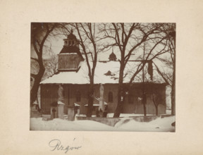 General view of Church of St James the Apostle from the south, Rzgow, between 1905-1914. Creator: Unknown.