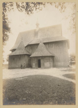Church of St Anne and St Stanislaus - general view from the north, Miedzierza, between 1905-1914. Creator: Unknown.