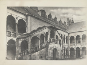 Castle courtyard, Baranów Sandomierski. Creator: Unknown.