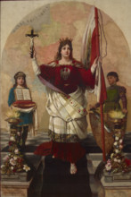 Allegory of Poland, 1886. Creator: Stanislaw Bienkiewicz.