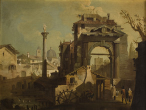 View of an Italian City, 18th century. Creator: Francesco Guardi.
