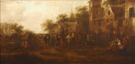 Meeting in Front of the Tavern, 2nd half of 17th century. Creator: Klaes Molenaer.